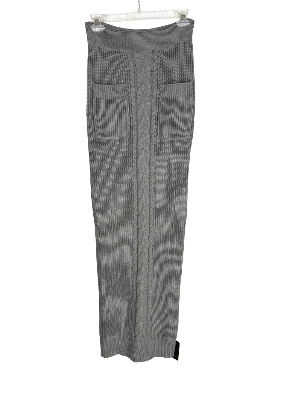 Jluxlabel Evana Cable Gray Knit Maxi Skirt Size M Nwt — image 2 of 8